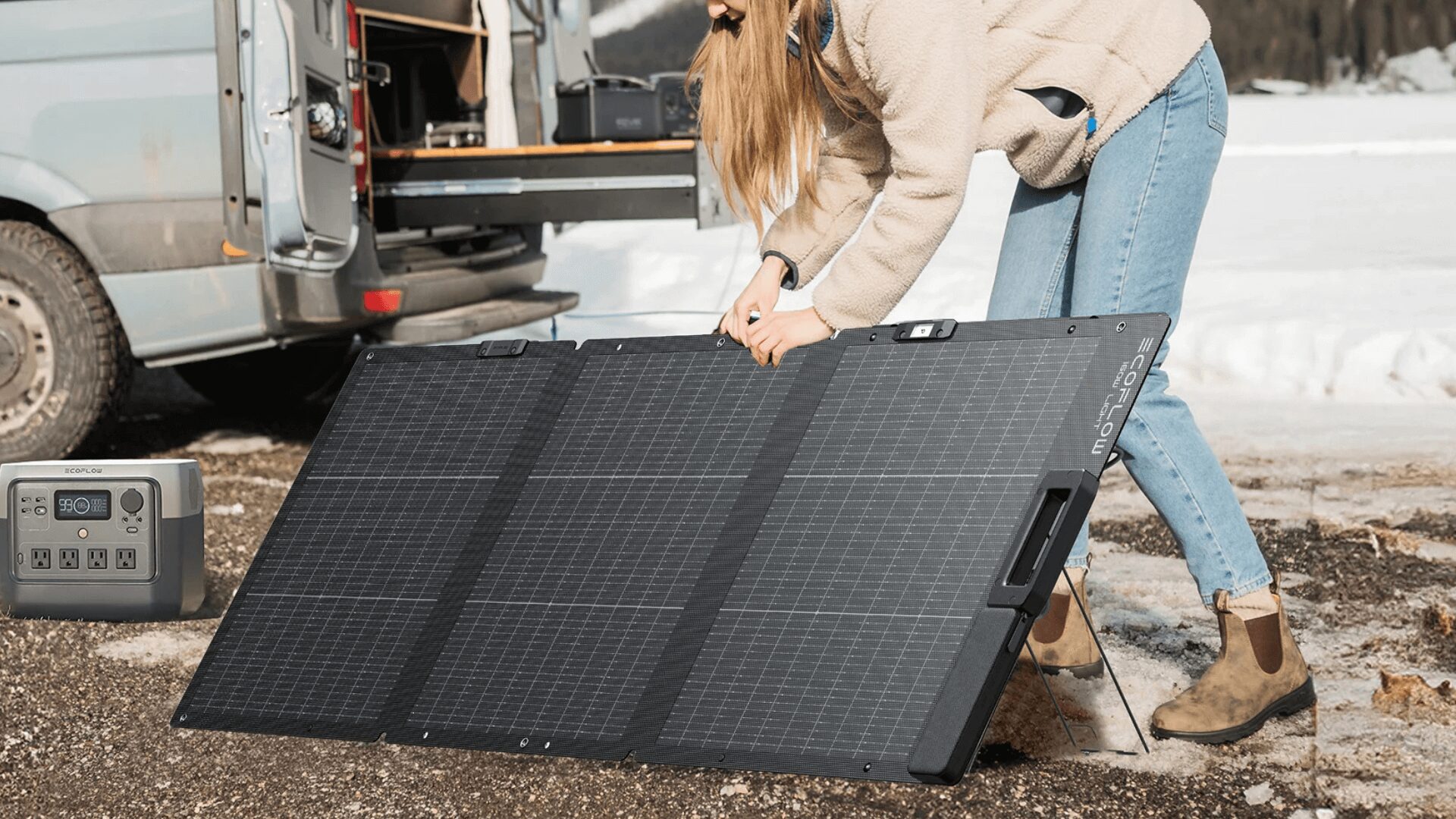 EcoFlow 160W軽量両面ソーラーパネル | ソーラーバンクス